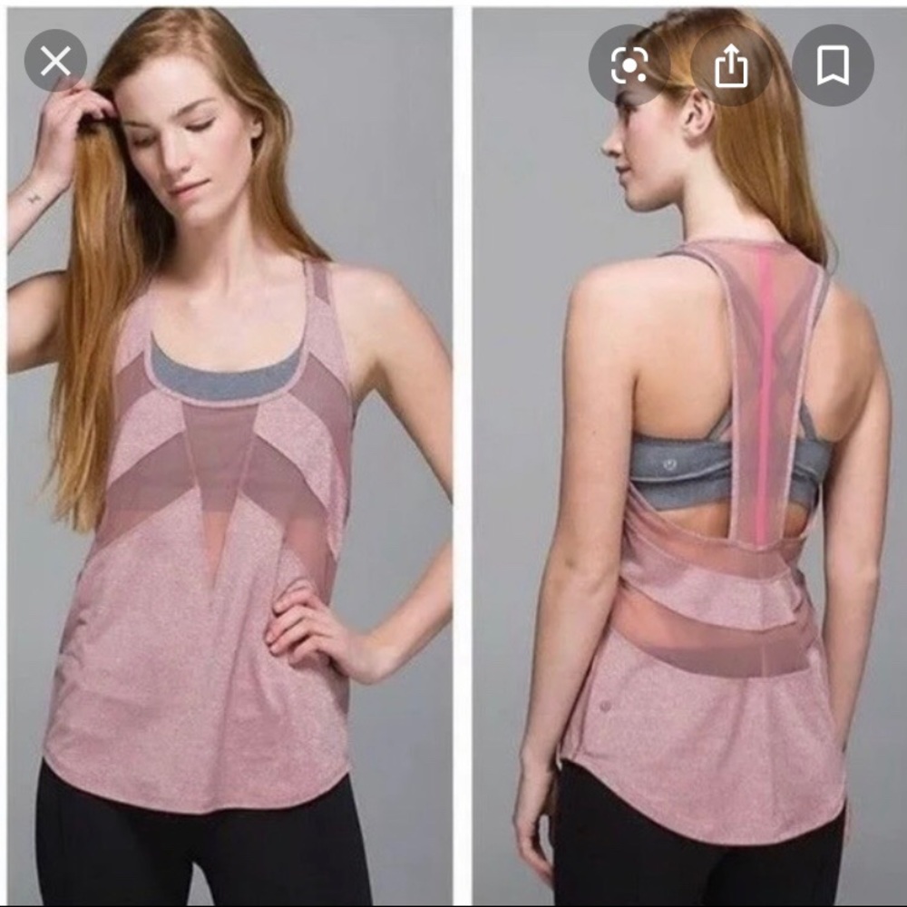 Rare Lululemon If you’re lucky tank sz 2